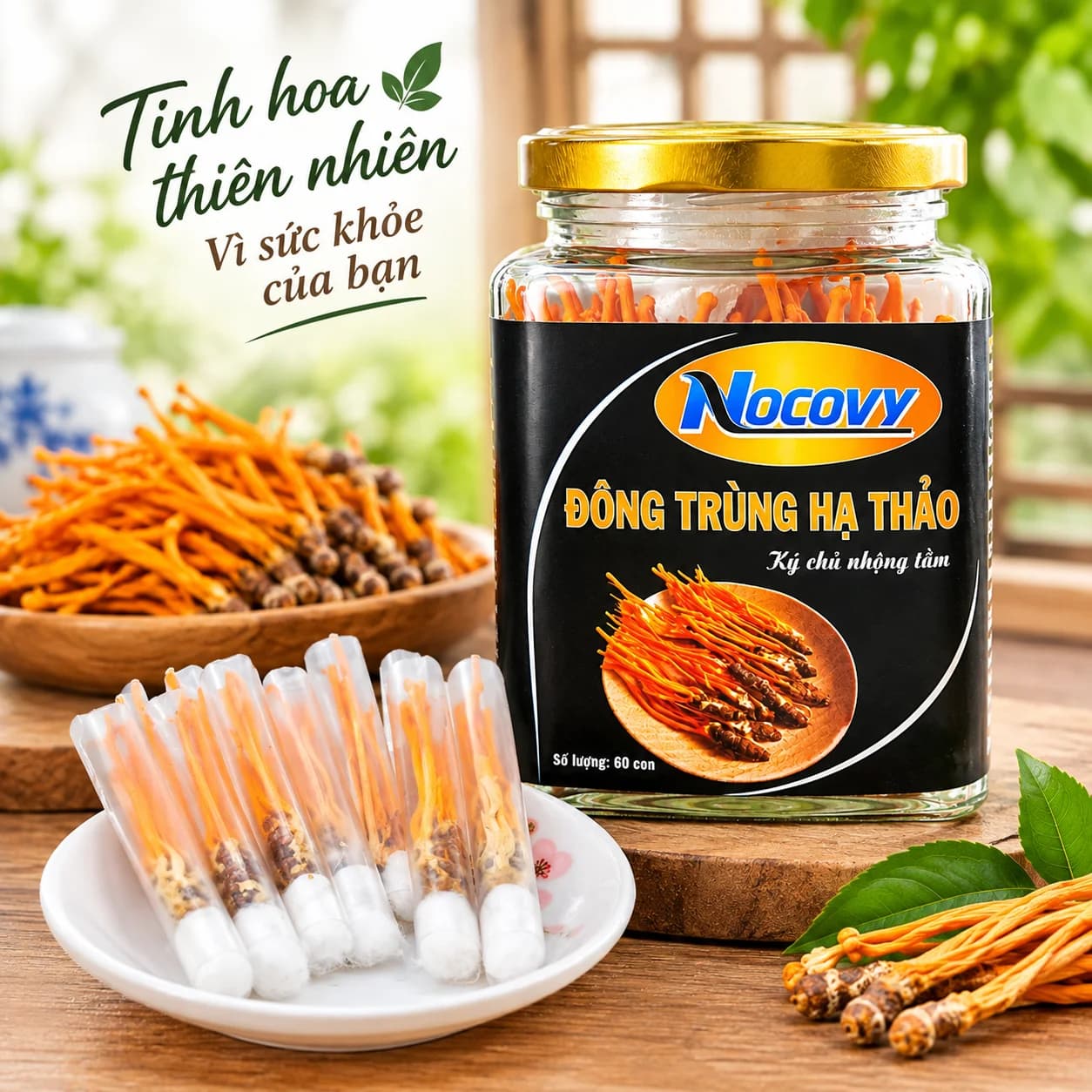 So sánh các dòng đông trùng hạ thảo ký chủ nhộng Nocovy